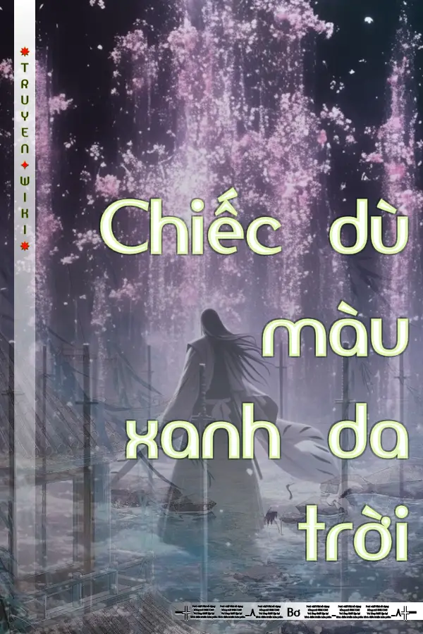 Chiếc dù màu xanh da trời